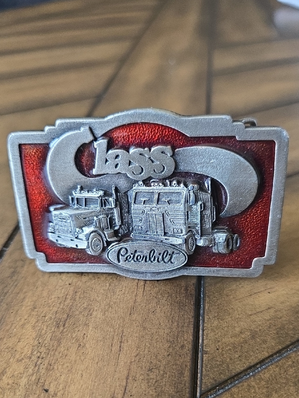 Vintage Peterbilt Class Truck Belt Buckle